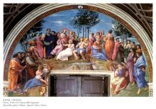 Rafeael, Parnas, 1510–1511, Stanza della Segnatura, Apostolska palača, Vatikan