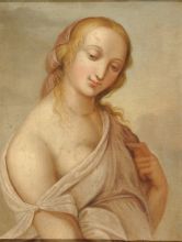 Matevž Langus, Doprsna ženska podoba, kopija po Rafaelu, 1825