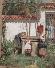 Ivana Kobilca, Pri vodnjaku, (1889)