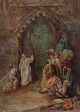 Richard Dadd, Beduini prosijo za sprejem v stavbo ali mesto, 1842