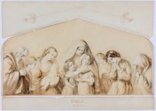 Lucette Elizabeth Barker, Anglija 1854 (Osnutek za spomenik Napadu lahke konjenice)