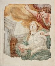 Giulio Quaglio, Emona (fragment freske), 1703