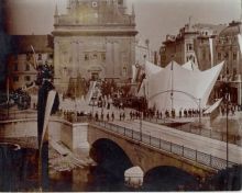 Celebration before the unveiling of the Prešeren monument on St. Mary's Square, Ljubljana, 10 September 1905