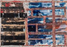 Ivo Prančič, Brez naslova, 2004, olje, kolaž, papir