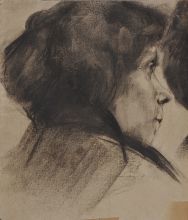 Portret žene v profilu