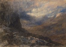 Alfred William Hunt, Vrh Penyrhelgi nad jezerom Lynnon Llugwy v Walesu